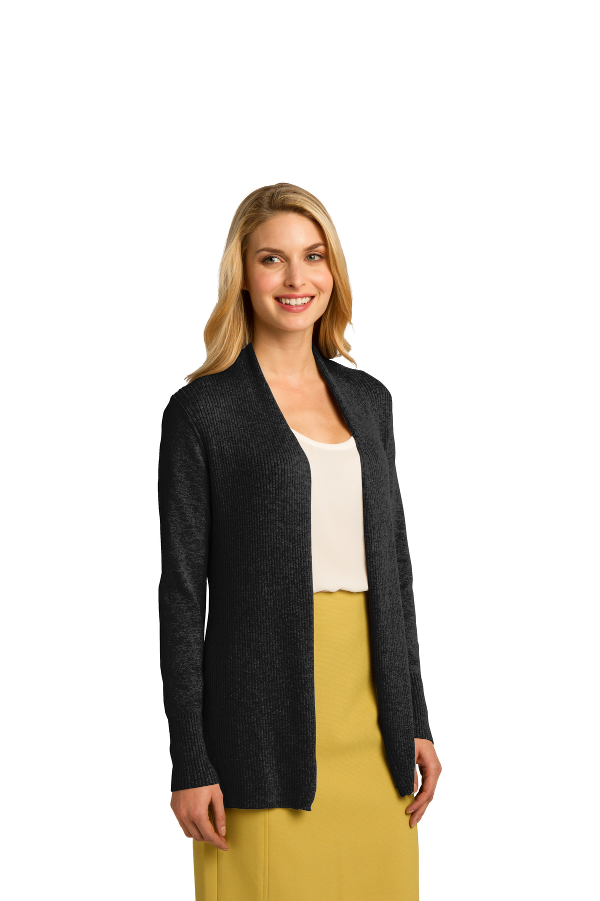 LSW289 Port Authority® Ladies Open Front Cardigan SweaterTrophy Trolley