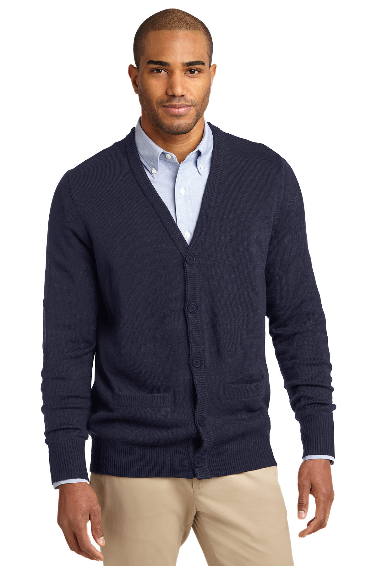 SW302 Port Authority® Value V-Neck Cardigan Sweater with PocketsThe ...
