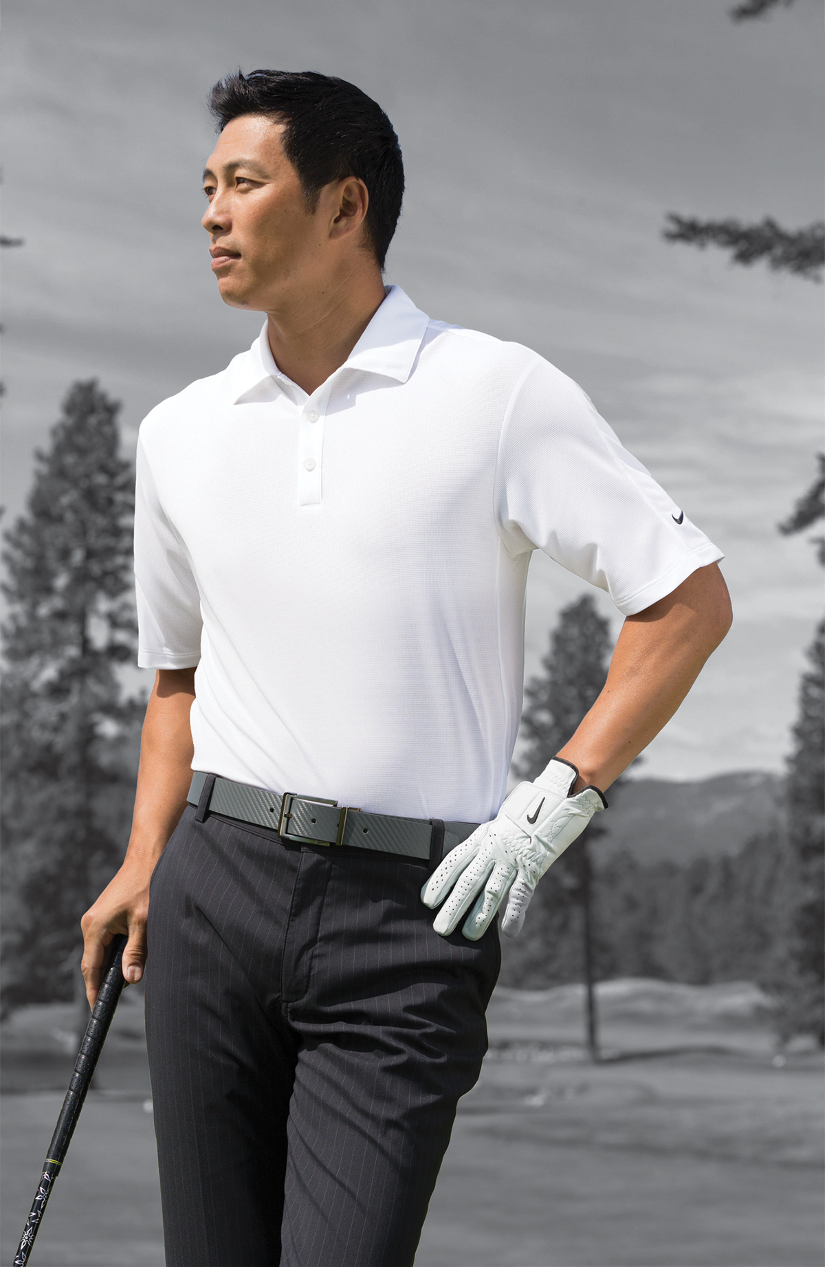 Nike Golf 319966 Dri-FIT Classic Tipped Polo Shirts