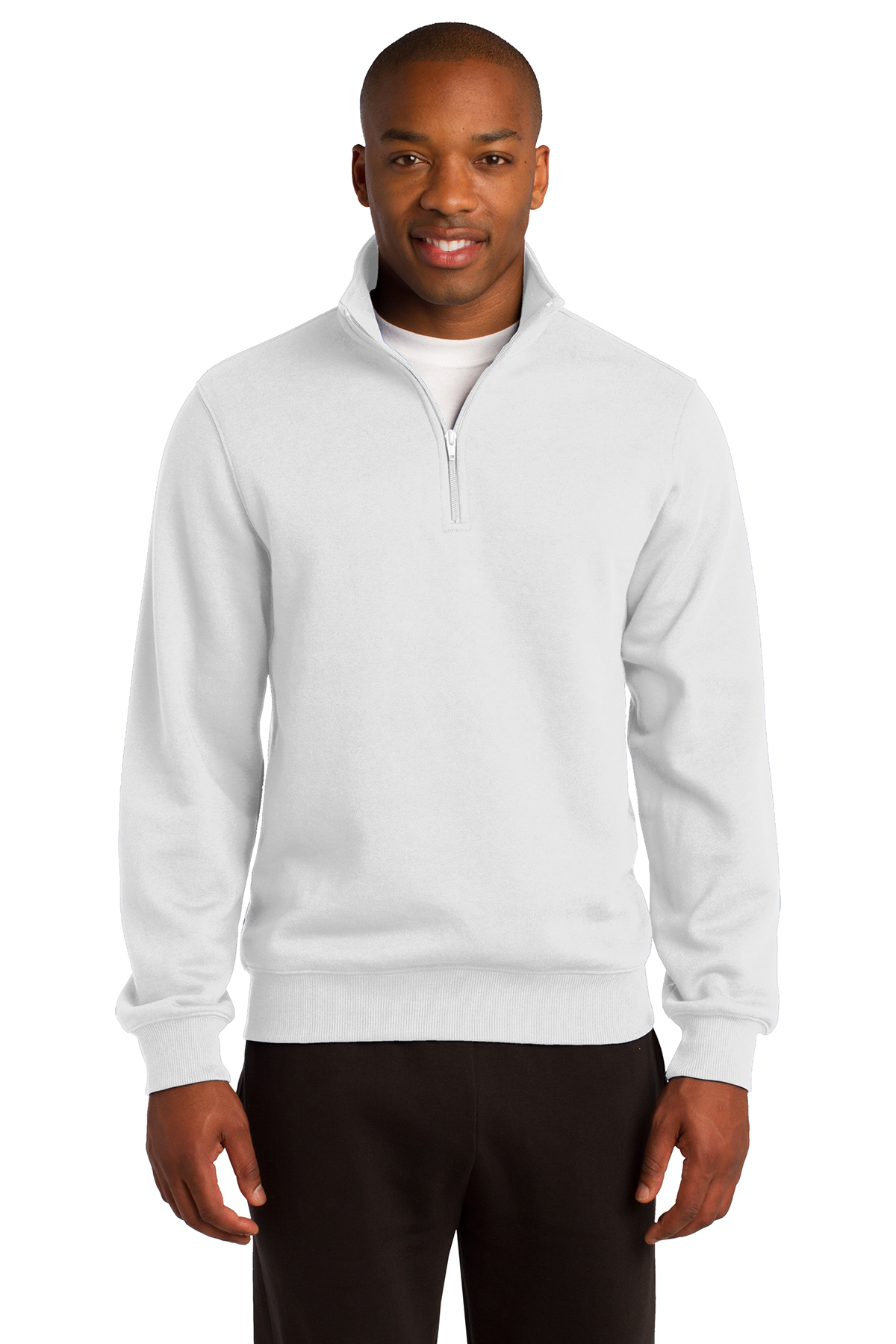 Zip Sweatshirt, White
