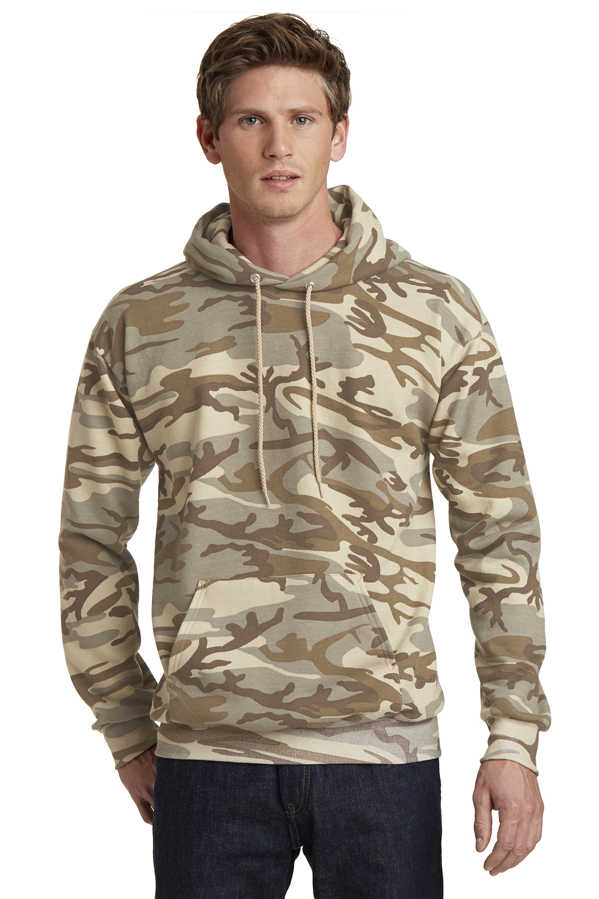 PC78HC Port & Company® Core Fleece Camo Pullover Hooded SweatshirtThe ...