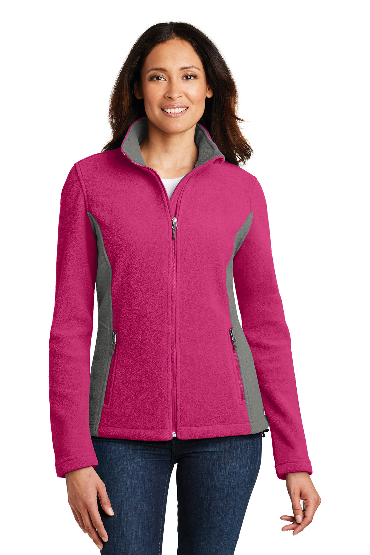 L216 SALE Port Authority® Ladies Colorblock Value Fleece Jacket