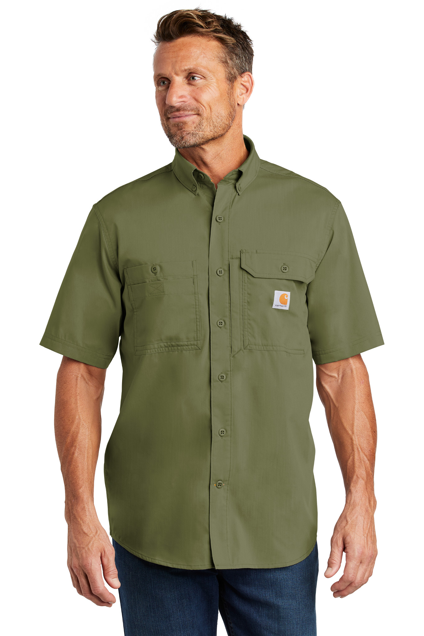 Carhartt Force Ridgefield Solid Short Sleeve Shirt - Embroidery –  ShopFieldstone